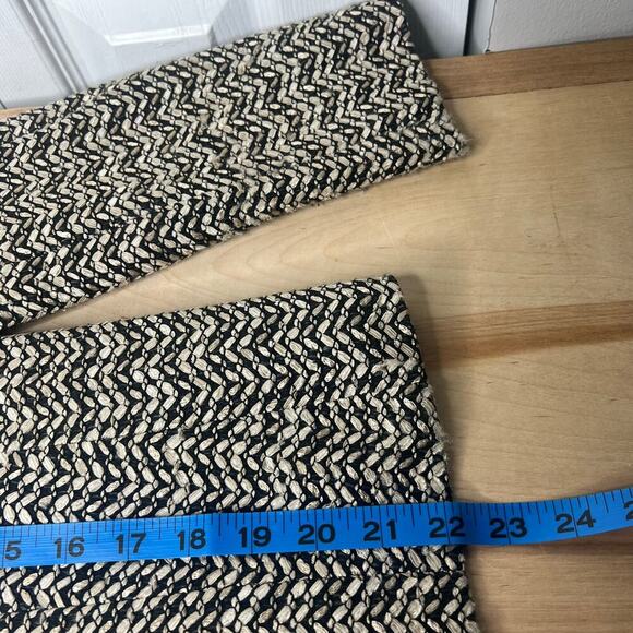 Talbots Womens Tweed Jacket Blazer Size 8 Herringbone Button Front Black & Cream - Picture 10 of 11